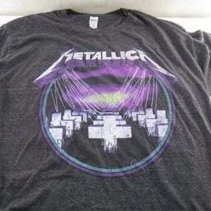 Metallica Master of Puppets Men's XL Short Sleeve Gray Graphic T Shirt
